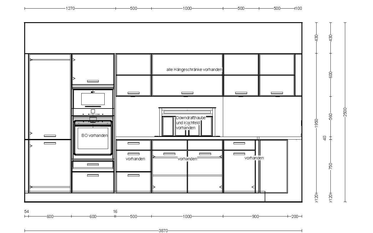 Küchenzeichnung nun im 3D-Projekt - Bautagebuch-MV