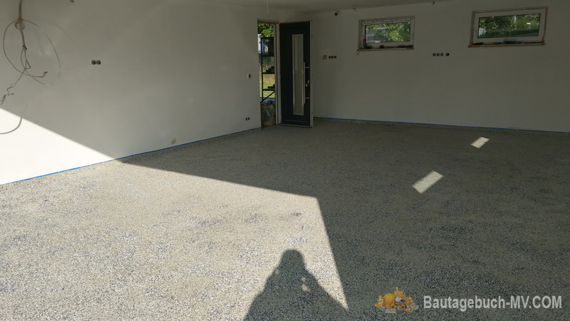 Garage: Fussboden mit Epoxidharz - Bautagebuch DAN-WOOD